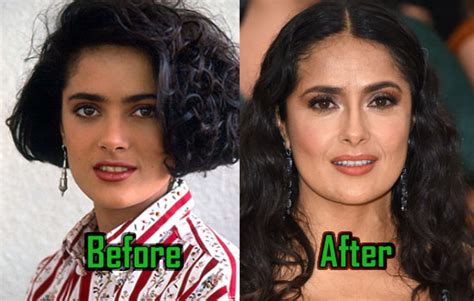 did salma hayek have a boob job